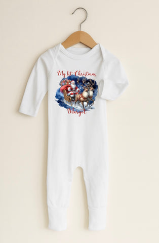 Personalised Santa’s Sleigh Rompersuit