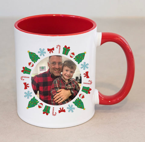 Personalised Christmas Photo Mug