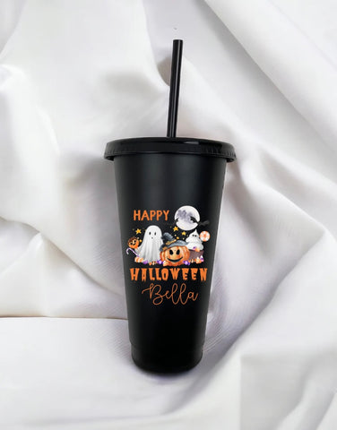 Personalised Happy Halloween Cold Cup