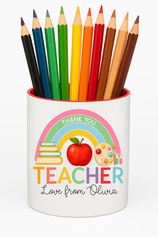 Personalised Teacher Pen Pot