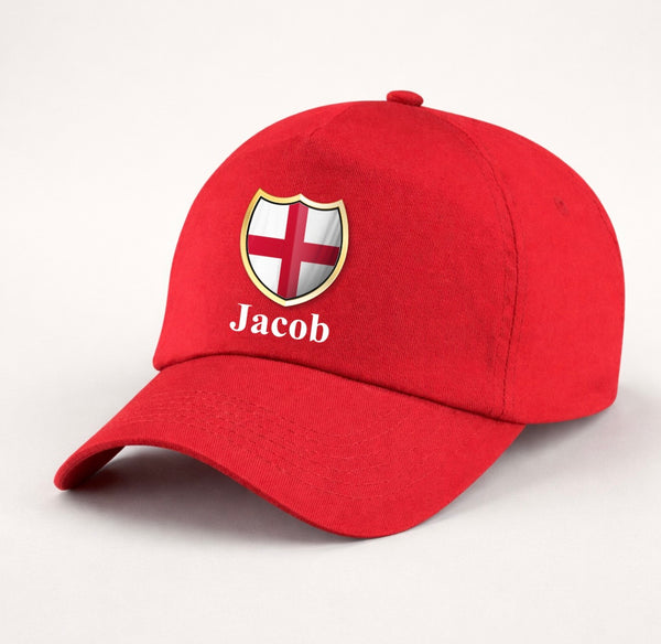 Personalised England Children's Cap