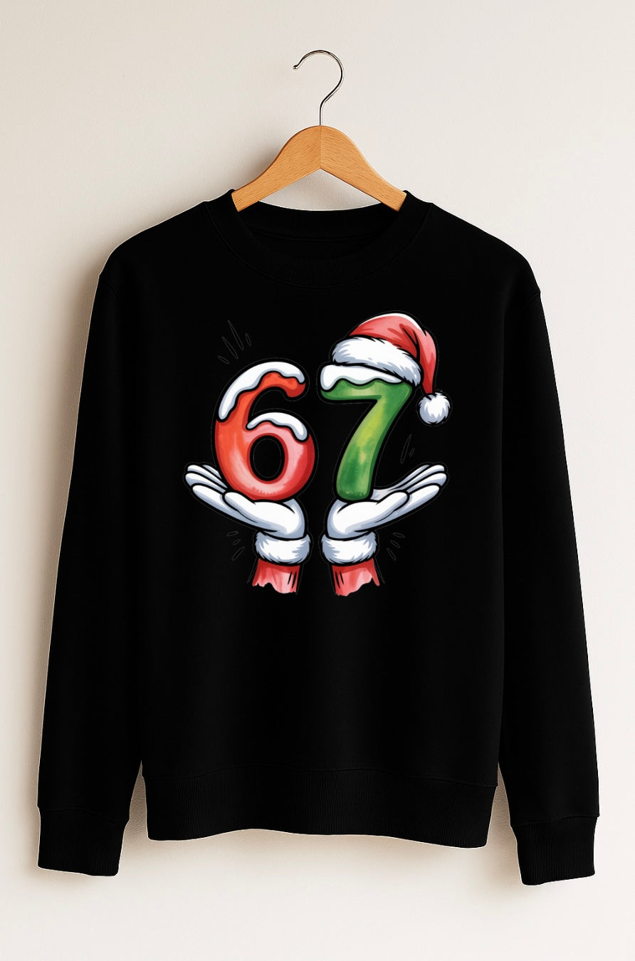 Personalised 67 Sweatshirt in Black