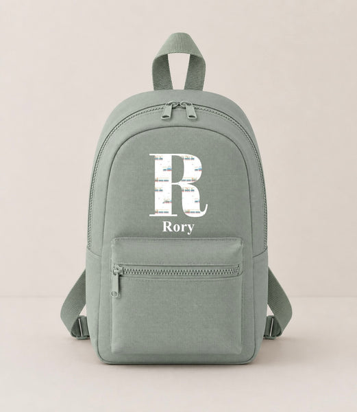 Personalised Trains Mini Backpack