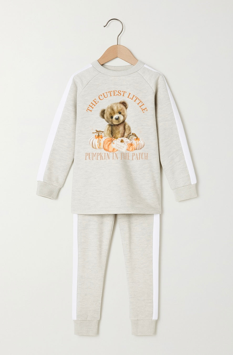 Cutest Pumpkin Tracksuit in Beige