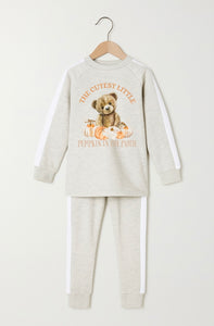 Cutest Pumpkin Tracksuit in Beige