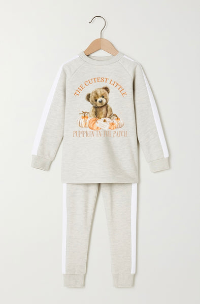 Cutest Pumpkin Tracksuit in Beige