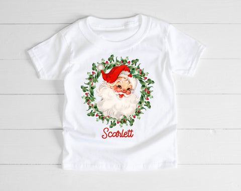 Personalised Vintage Santa T-Shirt
