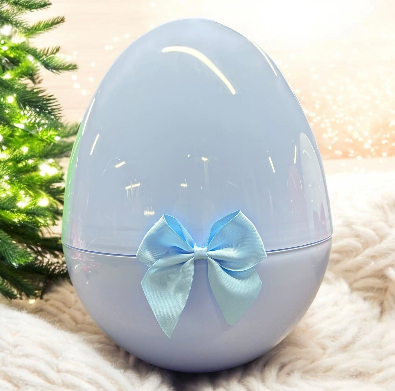 Giant Blue Fillable Egg