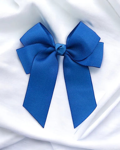 Personalised Royal Blue Hair Bow