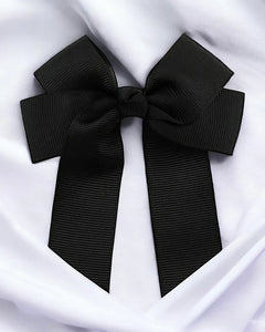 Personalised Black Hair Bow