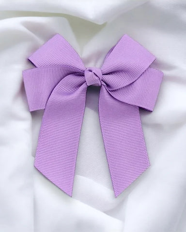 Personalised Lilac Hair Bow