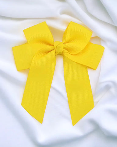 Personalised Yellow Hair Bow