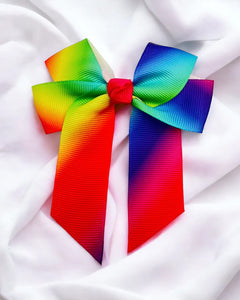 Personalised Rainbow Hair Bow