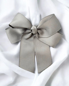 Personalised Grey Hair Bow