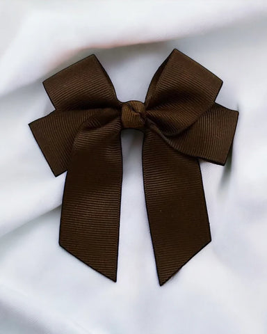 Personalised Dark Brown Hair Bow