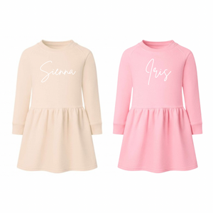 Personalised Raglan Sweatshirt Dress