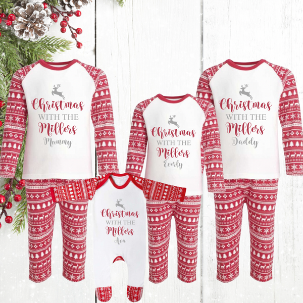 Women’s Personalised Family Name Pyjamas