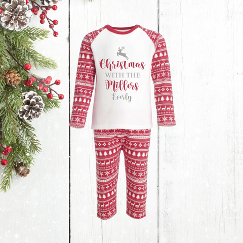 Children’s Personalised Family Name Pyjamas