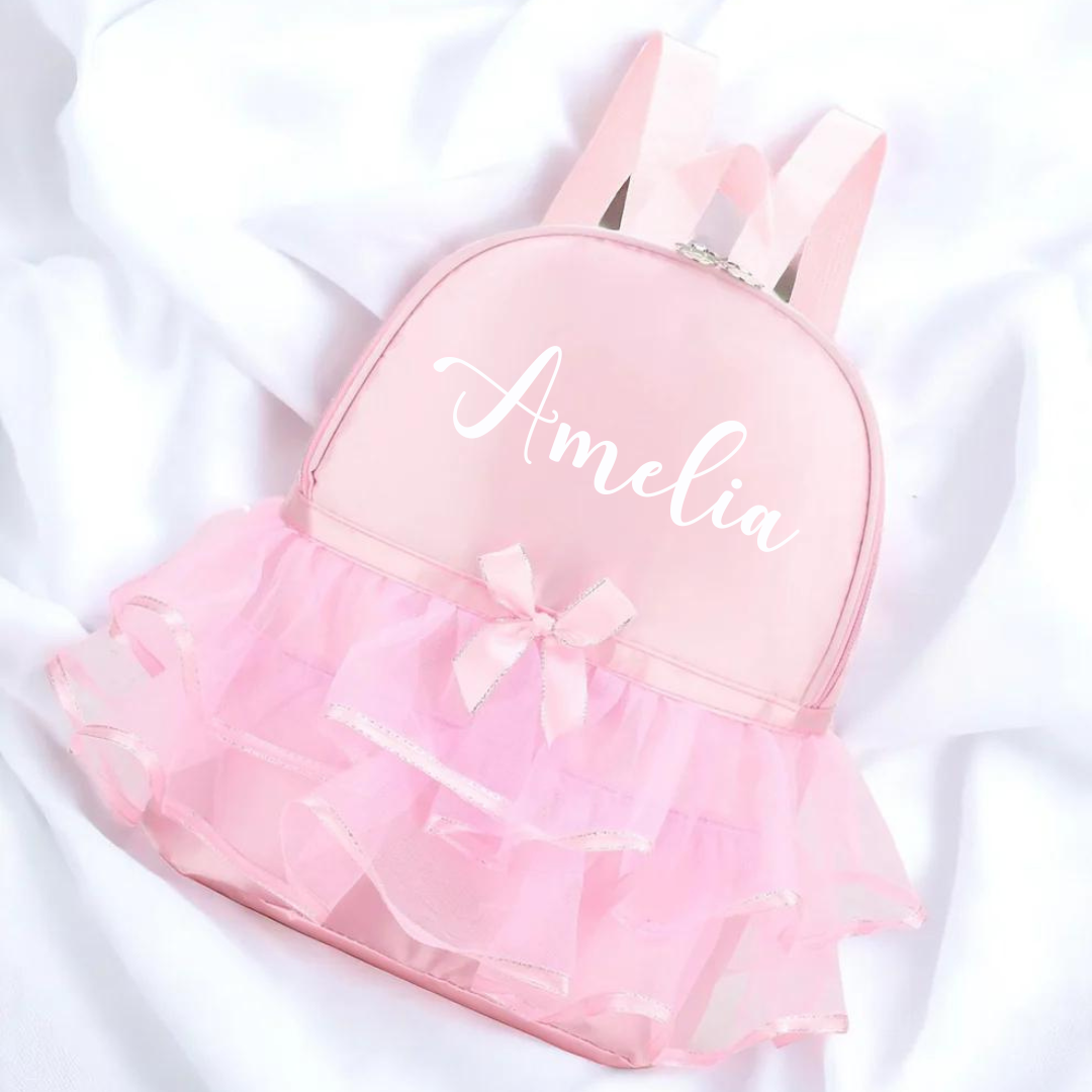 Personalised Pink Tutu Backpack