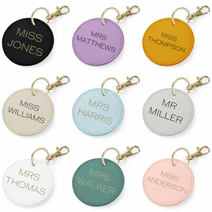 Personalised Teacher Key Ring