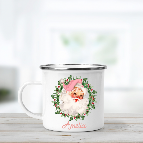 Personalised Christmas Enamel Mug