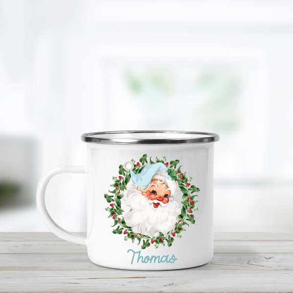 Personalised Christmas Enamel Mug