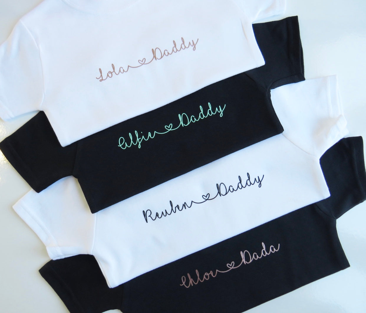 Personalised Daddy & Me Scroll T-Shirt