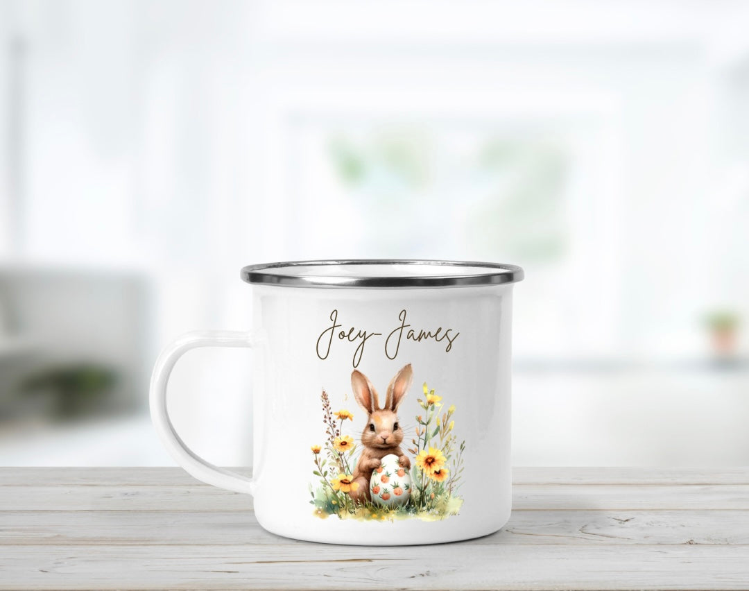 Personalised Beige Easter Mug