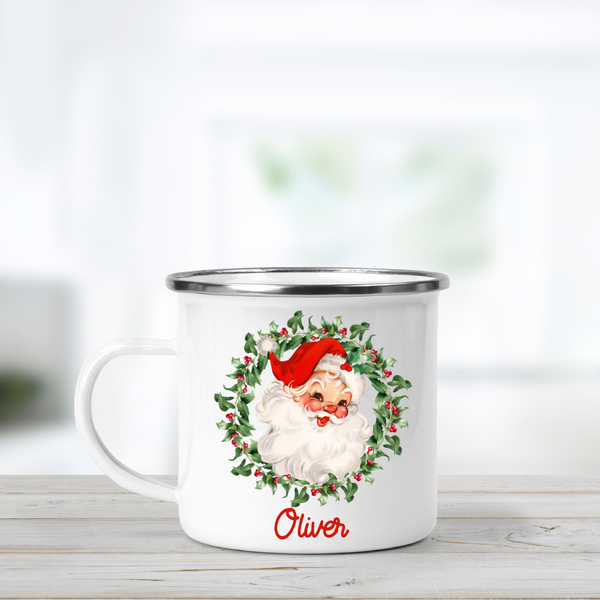 Personalised Christmas Enamel Mug