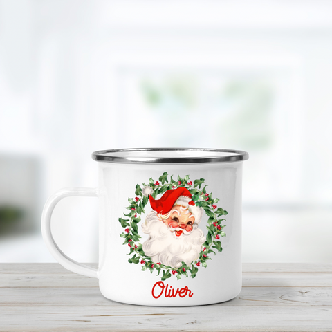 Personalised Christmas Enamel Mug