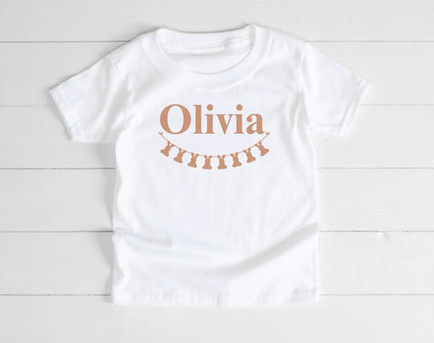 Personalised Bunny Bunting T-Shirt