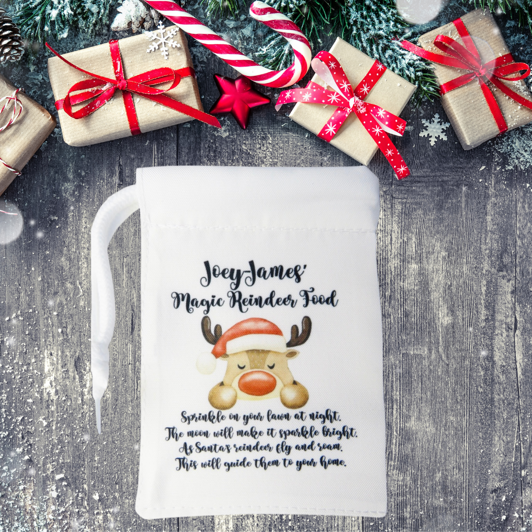 Personalised Reindeer Food Bag