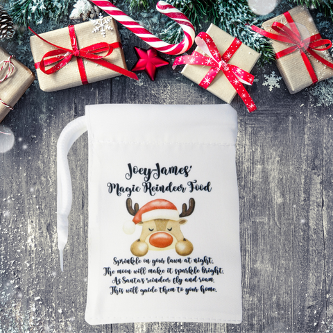 Personalised Reindeer Food Bag