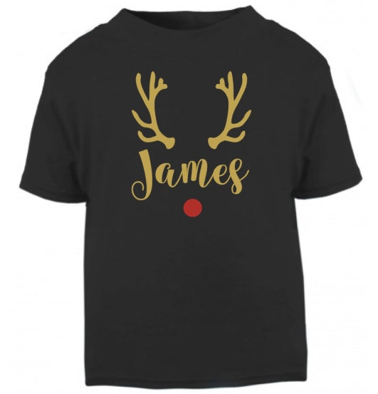 Children's Personalised Reindeer T-Shirt