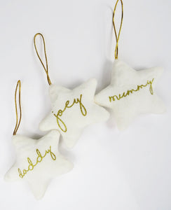 Personalised Star Hanging Decoration