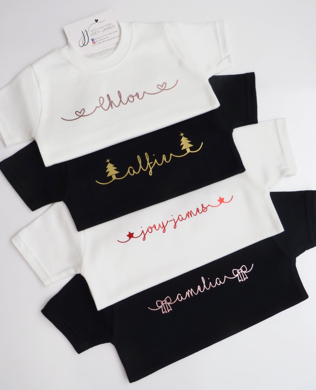 Personalised Christmas Scroll T-Shirt