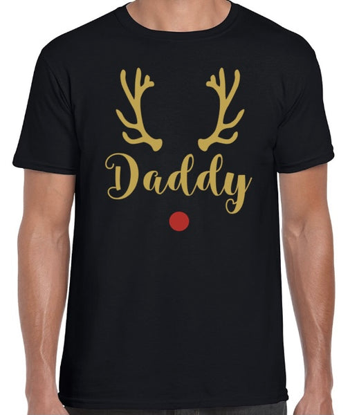 Mens Personalised Reindeer T-Shirt