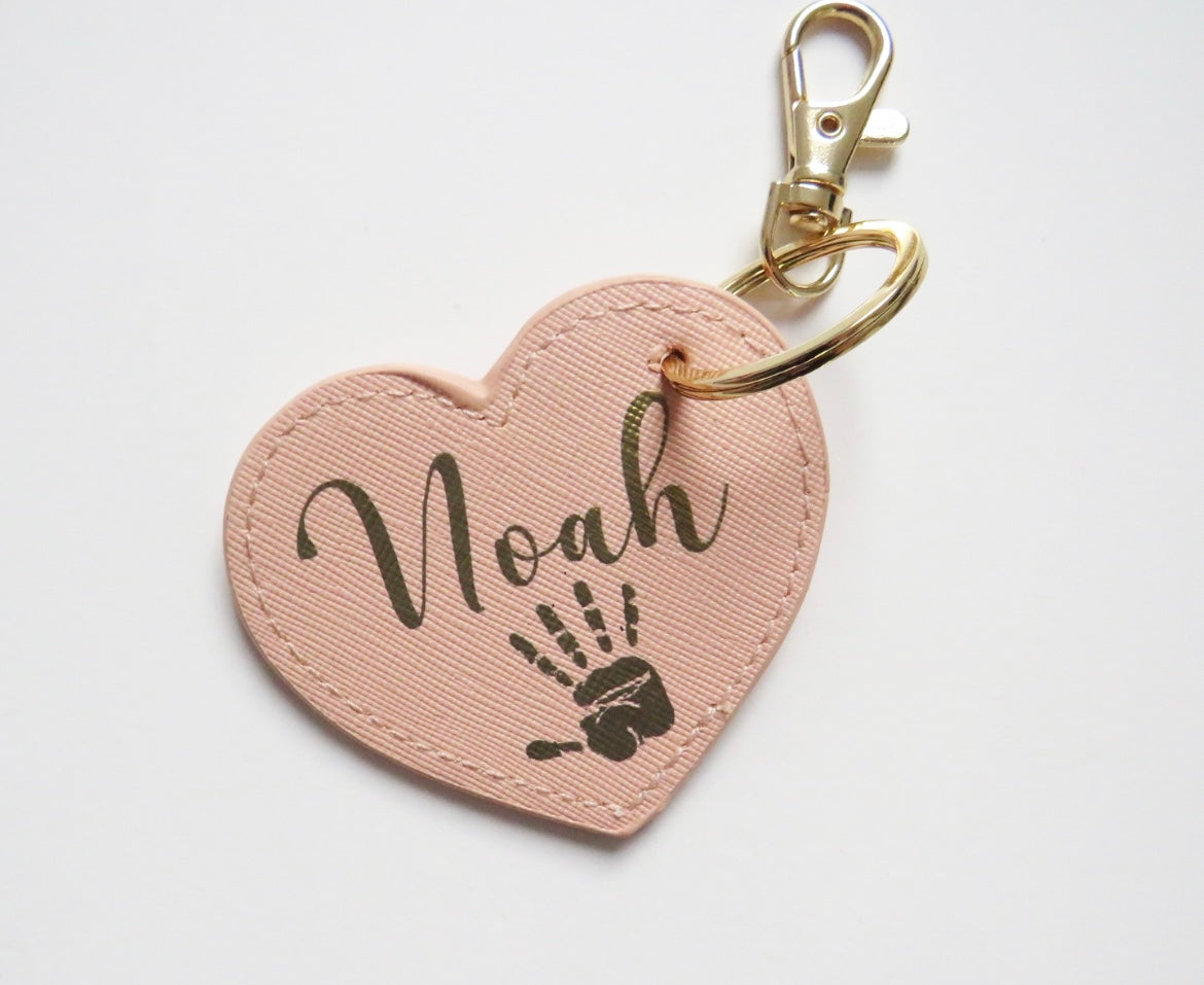 Personalised Handprint Key Ring – With Love From Joey-James