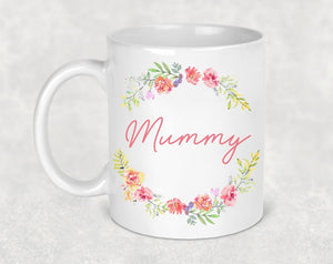 Personalised Floral Mug