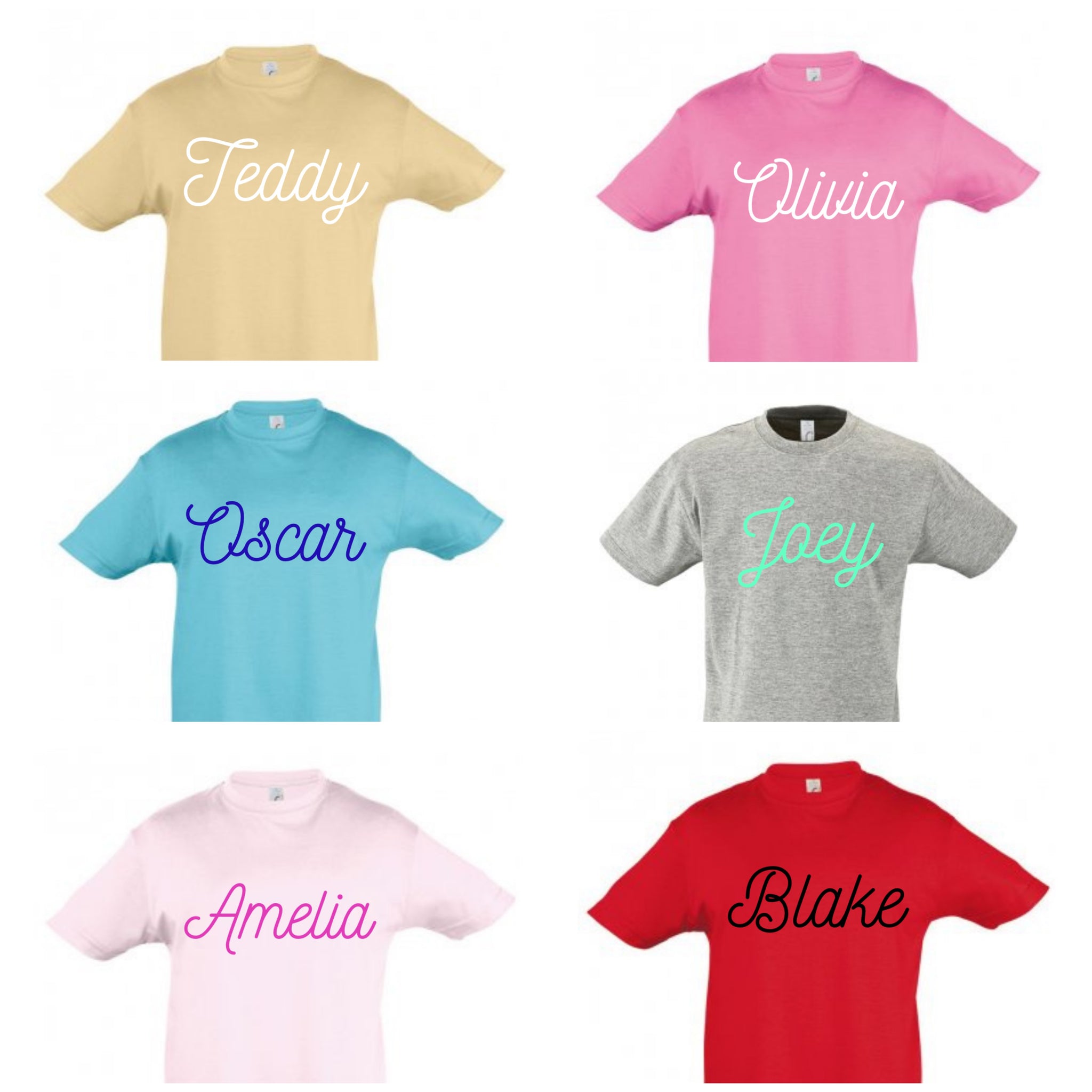 Coloured Script T-Shirt