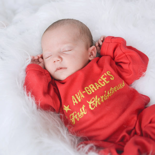Personalised First Christmas Rompersuit
